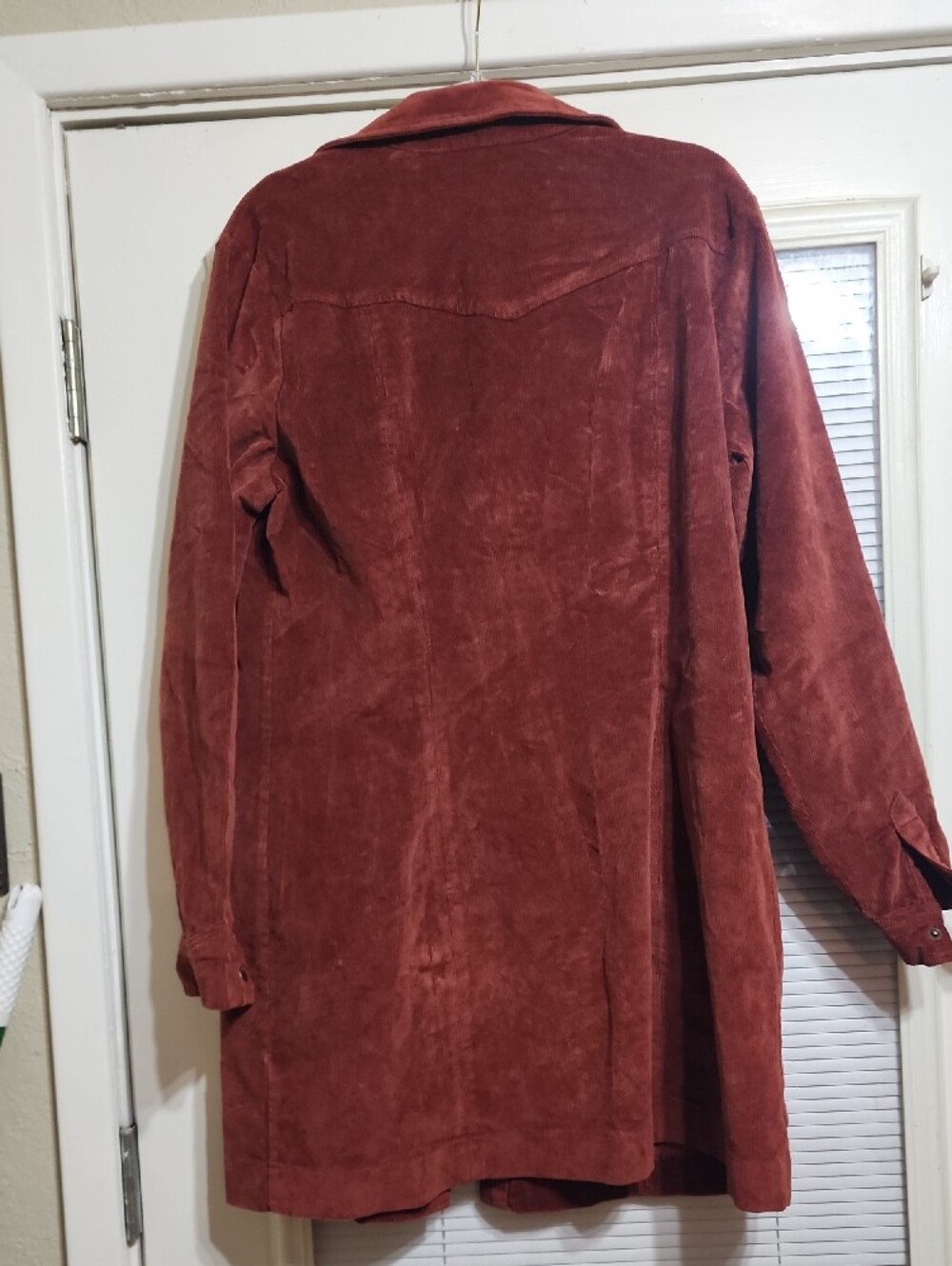 Legendary Whitetails Women's Rust Corduroy Trench Coat/Dress - Picture 6 of 9